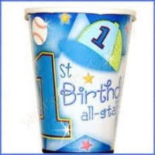 1st Birthday All Star - 18 Cups - 9 oz