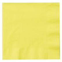 Beverage Napkins -  Yellow - 24