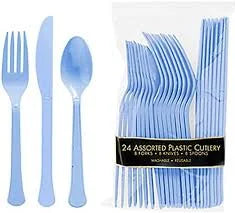 Cutlery - Cornflower Blue - Heavy Weight