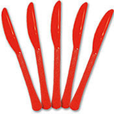 Cutlery - Knives - Red - Heavy Weight - 50