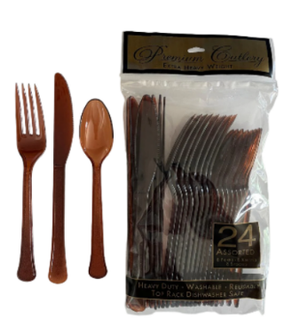 Cutlery - Brown Clear - Heavy Weight