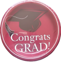 Congrats Grad - Plate - 6 3/4"