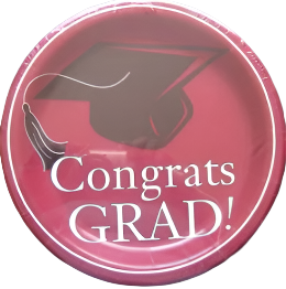Congrats Grad - Plate - 8 3/4"