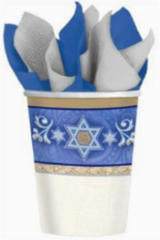 Hanukkah Judaic Traditions Cup - 9 oz.