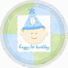 1st Birthday Boy - Plates - 7"