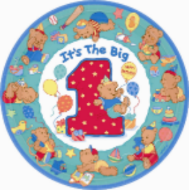 It's the Big 1 Birthday Plates 7"