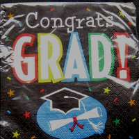 Grad Stripes - Beverage Napkins