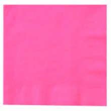 Beverage Napkins - Bright Pink - 20