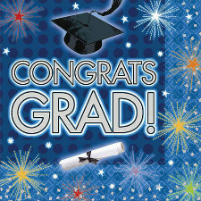 Dazzling Grad - Beverage Napkins