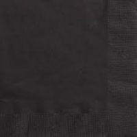 Beverage Napkins - Black - 25