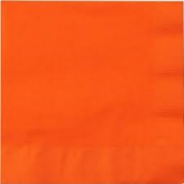 Beverage Napkins - Orange - 24