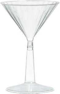 MARTINI GLASSES - PLASTIC - 6 OZ