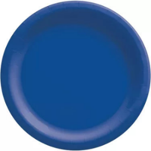 Plates - Paper - Blue - 9" -  10
