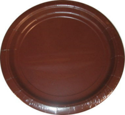 Chocolate Brown Paper Plates - 10.5"