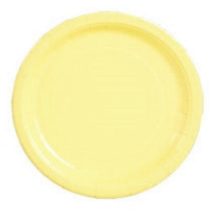 Plates - Paper - Light Yellow - 9" - 24