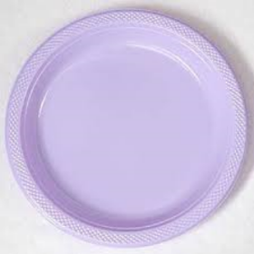 Plates - Plastic Light Lavendar - 9" - 10