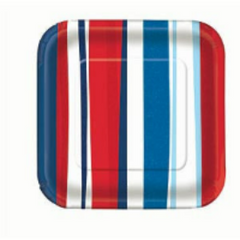 Patriotic Summer Stripes - Plates 7"