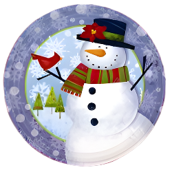 Frosty Friends - Plate - 7"