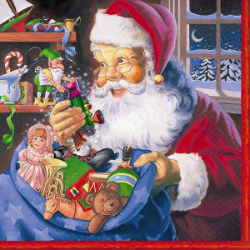 Santa's Workshop Beverage Napkins