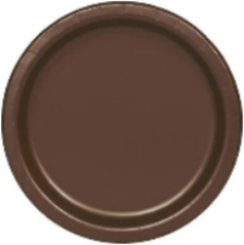 Plates - Paper - Chocolate Brown - 7" - 24