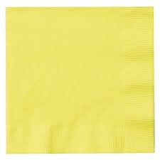 Beverage Napkins -  Yellow - 50