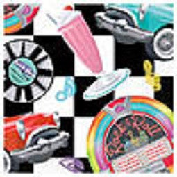 Sock Hop Lunch Napkins
