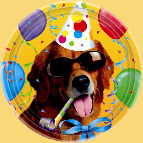 Bow Wow - Plates - 9" - Birthday