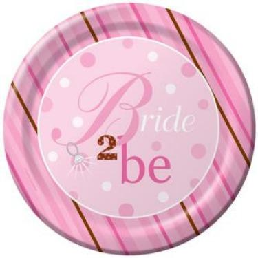 Bride 2 Be Dots Plates - 10 1/4"