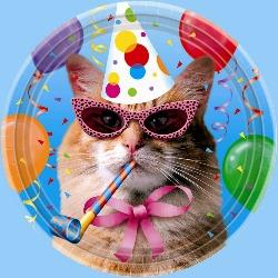 Cat's Meow - Plates - 7" - Birthday