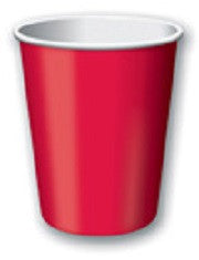 Cups Paper - 9 oz - Apple Red - 24