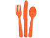 Plates - Paper - Orange - 7" - Qty: 8