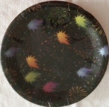 Plates - Paper - Fireworks - 9" - Qty: 8