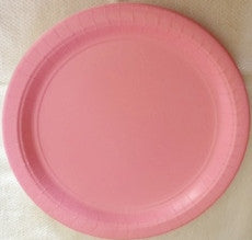 Plates - Paper - Pink - 7" - 40