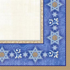 Hanukkah Judaic Traditions Octagon Paper Plates - 7"
