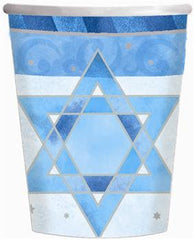 Hanukkah Shimmering Star Plates 7"