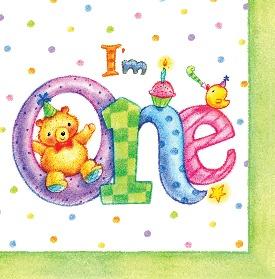 I'm One - Lunch Napkins