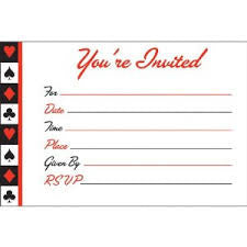 Card Night Invitations