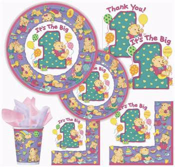 It's the Big 1 Girl Plates - 7"