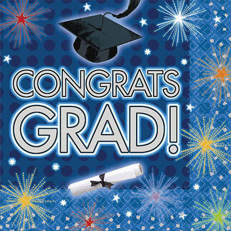 Dazzling Grad - Lunch Napkins