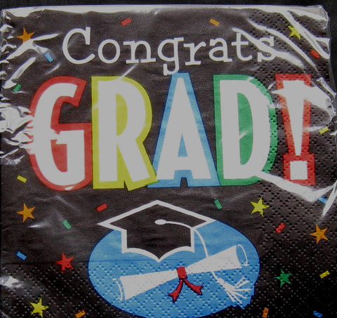 Grad Stripes - Lunch Napkins