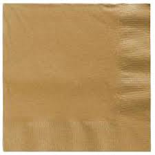 Lunch Napkins - Gold - 16