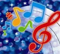 Party Tunes Beverage Napkins