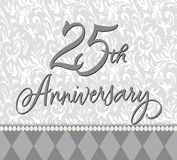 Platinum Wishes Invitations - 25th Anniversary