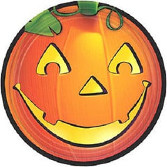 Pumpkin Glow Paper Plates - 9"