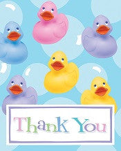 Rubber Ducky Thank You Notes