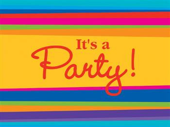 Stripes Invitations - It's a Party!