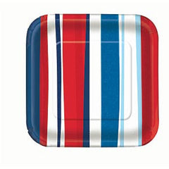 Patriotic Summer Stripes - Plates 9"