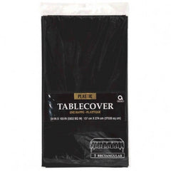 Table Cover - Plastic - Rectangle - Black