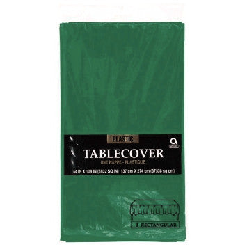 Table Cover - Plastic - Rectangle - Forest Green