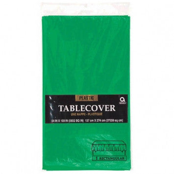 Table Cover - Plastic - Rectangle - Festive Green